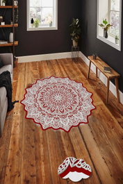 Conceptum Alfombra Multicolor de 60 cm con Impresión 3D